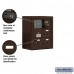 Salsbury Cell Phone Storage Locker - with Front Access Panel - 3 Door High Unit (8 Inch Deep Compartments) - 6 A Doors (5 usable) - Bronze - Surface Mounted - Resettable Combination Locks
